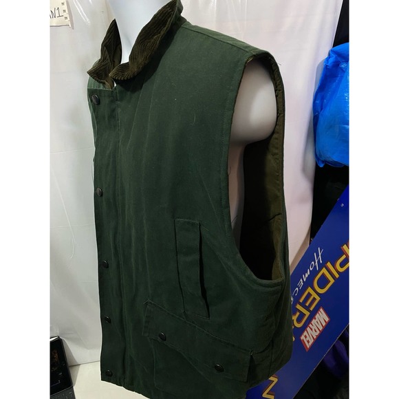 Work Wear King Green zip up Outdoors Camping Hunting Vest Size Large - Picture 8 of 11
